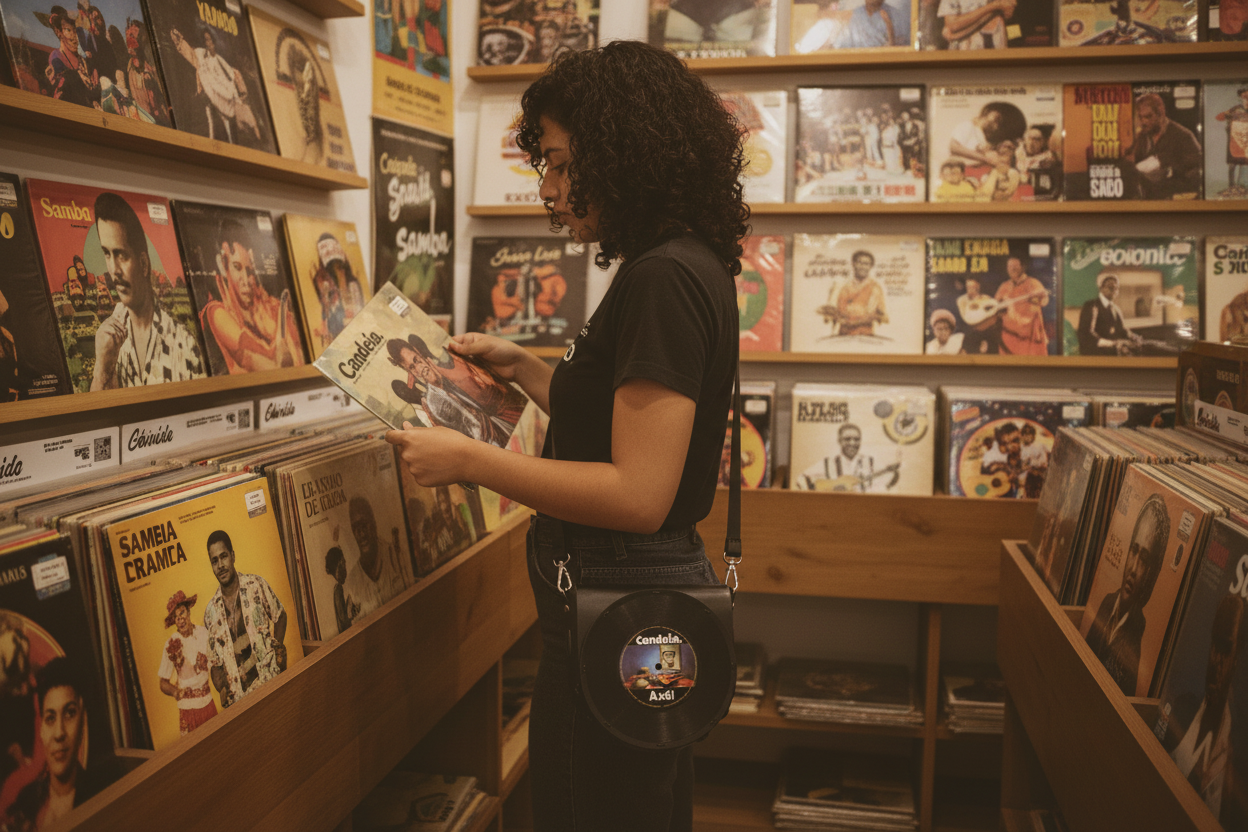Bolsa Disco de Vinil - Candeia (Axé!)