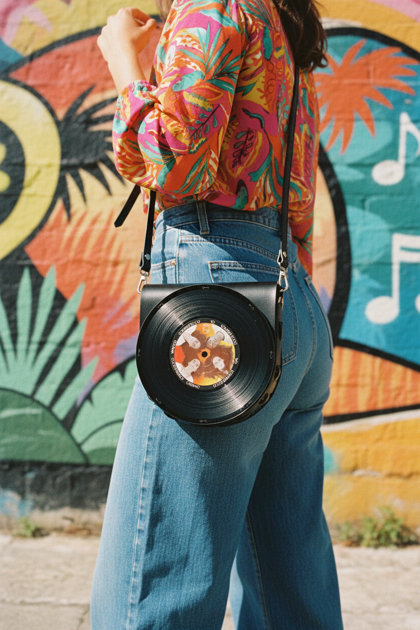 Bolsa Disco de Vinil - Doces Bárbaros