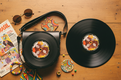 Bolsa Disco de Vinil - Doces Bárbaros