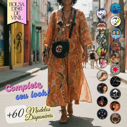 Bolsa Disco de Vinil - Doces Bárbaros