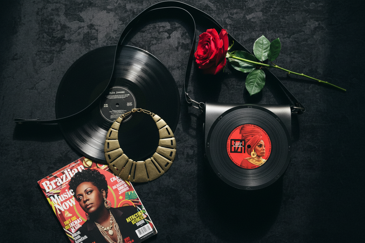 Bolsa Disco de Vinil - Elza Soares (A mulher do fim do mundo)