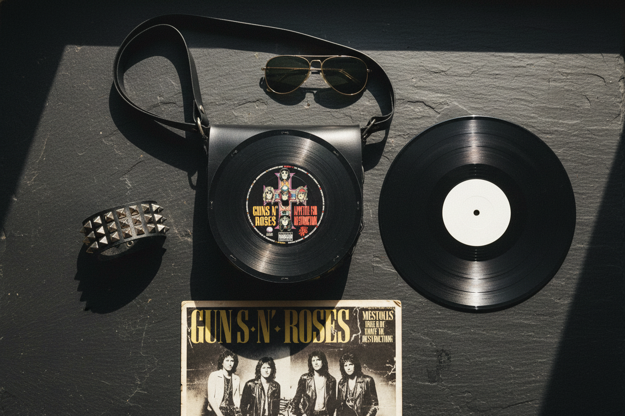 Bolsa Disco de Vinil - Guns and Roses
