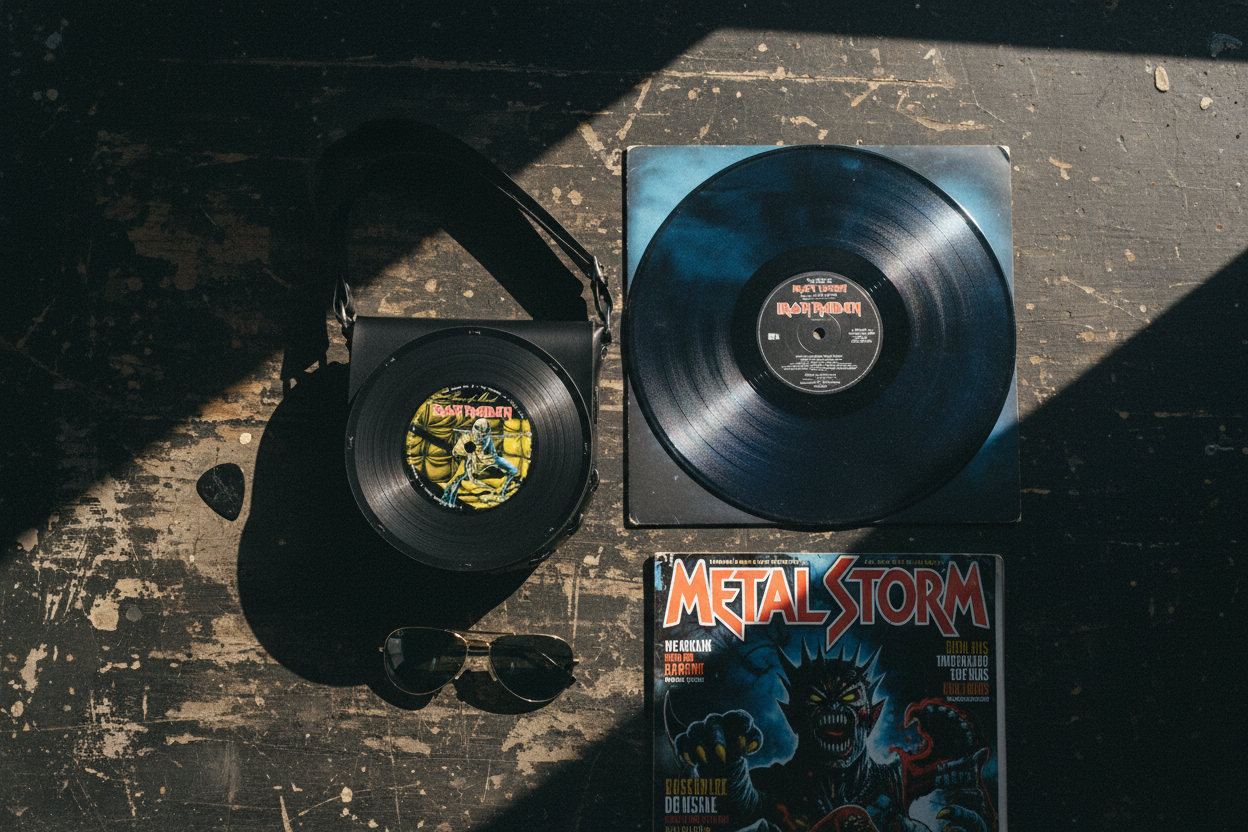 Bolsa Disco de Vinil - Iron Maiden (Piece of Mind)