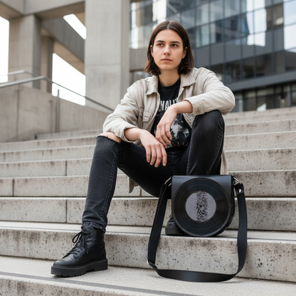 Bolsa Joy Division em escadaria urbana