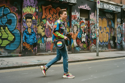 Bolsa Disco de Vinil - Multicolor