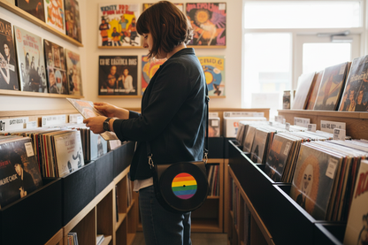 Bolsa Disco de Vinil - Multicolor