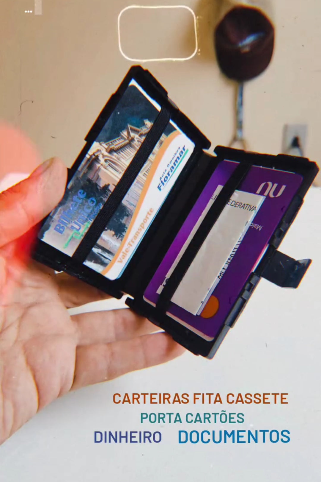 Carteira Fita Cassete - Mr. Bacon Store 