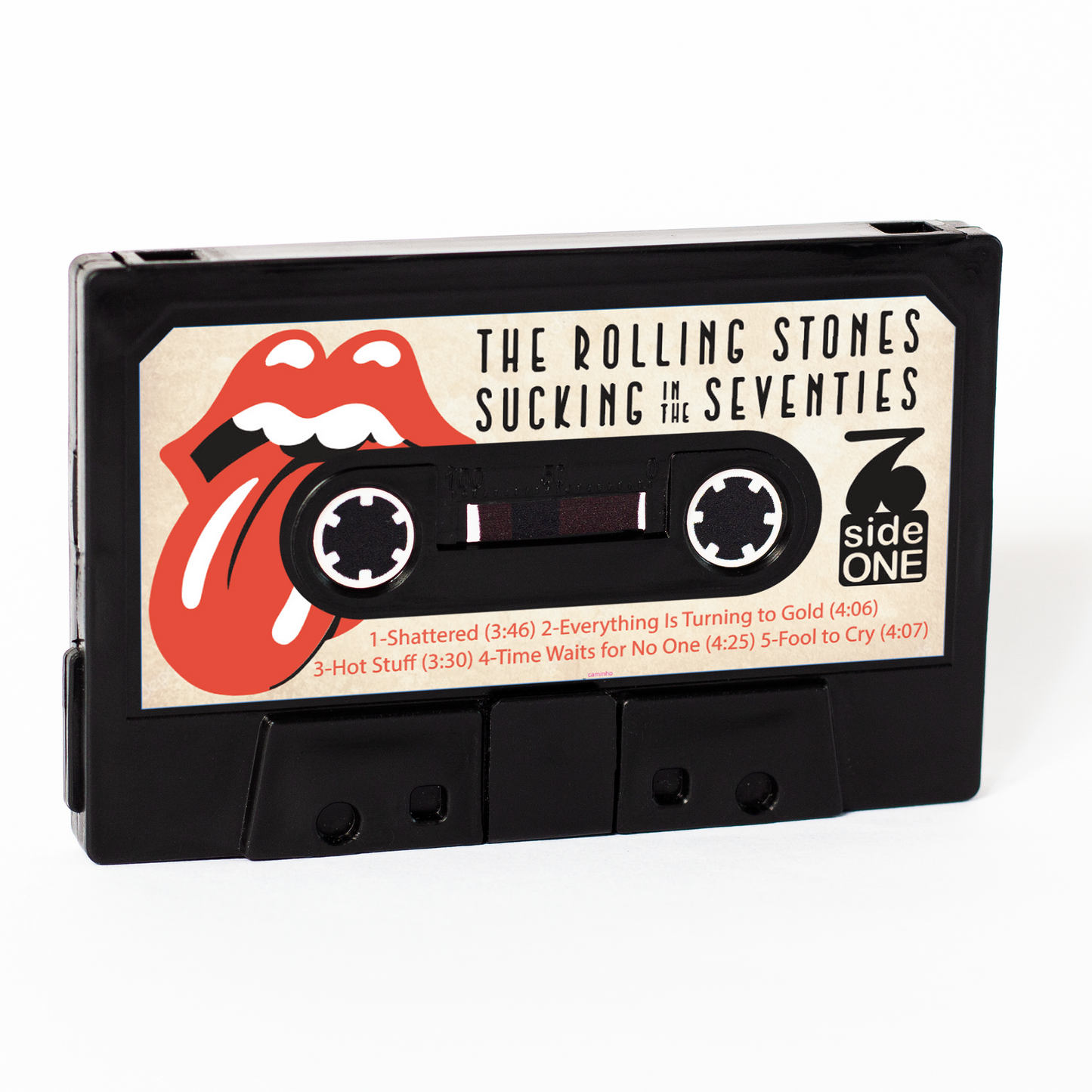 Carteira Rolling Stones (Sucking in the Seventies) - preta - lado A